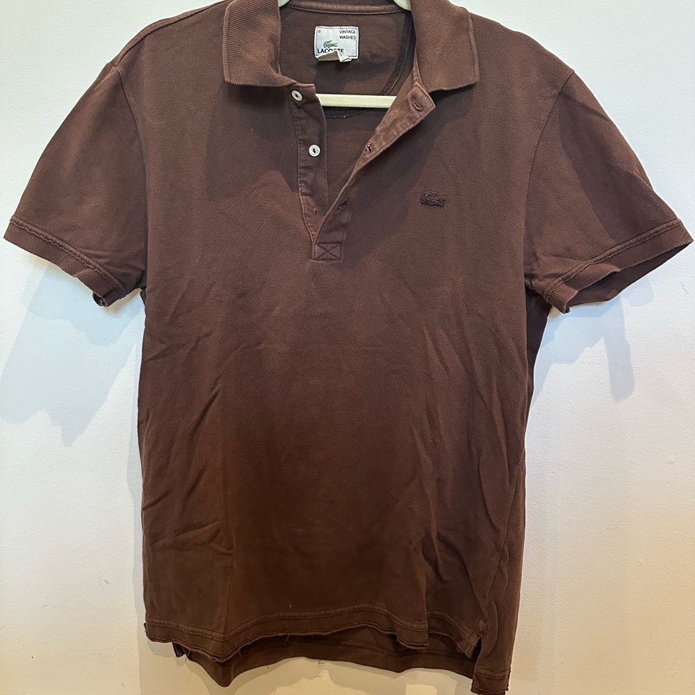 Lacoste Men's Polo Shirt in Rich Brown